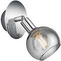 LED wall spotlight Trion Brista - Gloss chrome, E14 fitting - 1-light LED spotlight