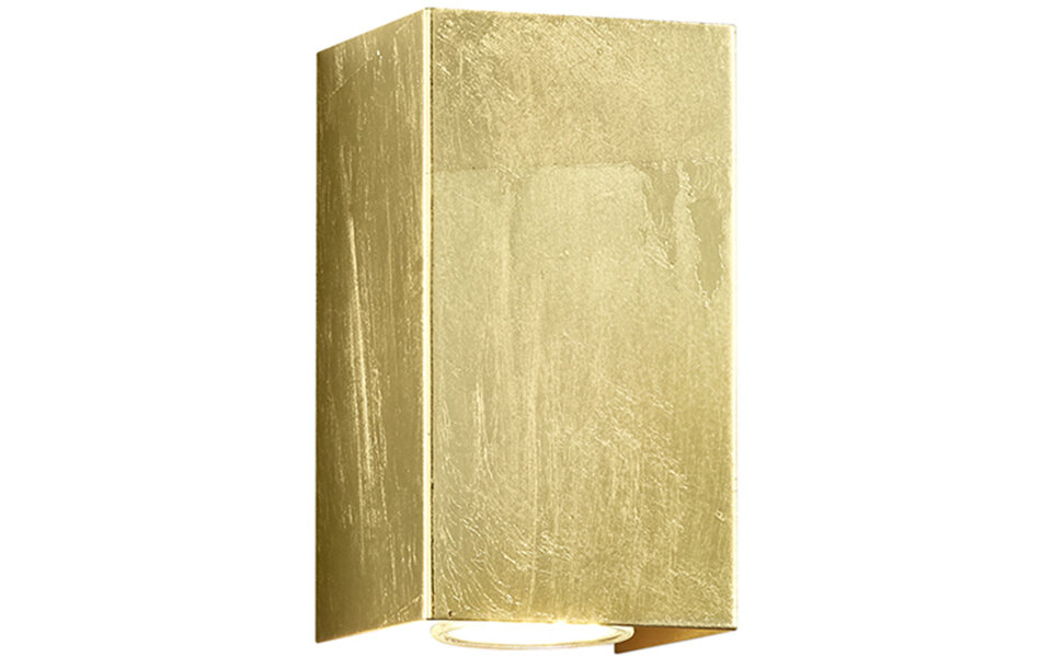 HLW LED LED Wandlamp - Mat Gouden Aluminium - GU10 Fitting & Beam Angle Verstelbaar