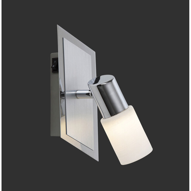 HLW LED LED Wall Spotlight Trion Clupo - Matte Chrome, 4W LED Spotlight, Warm White 2700K-3000K, Adjustable Beam Angle HLW LED LED Wall Spotlight Trion Clupo - Matte Chrome, 4W LED Spotlight, Warm White 2700K-3000K, Adjustable Beam Angle