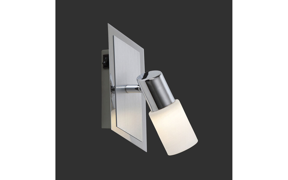 HLW LED LED Wandspot Trion Clupo - Mat Chroom, 4W LED Spot, Warm Wit 2700K-3000K, Beam Angle Verstelbaar HLW LED LED Wandspot Trion Clupo - Mat Chroom, 4W LED Spot, Warm Wit 2700K-3000K, Beam Angle Verstelbaar