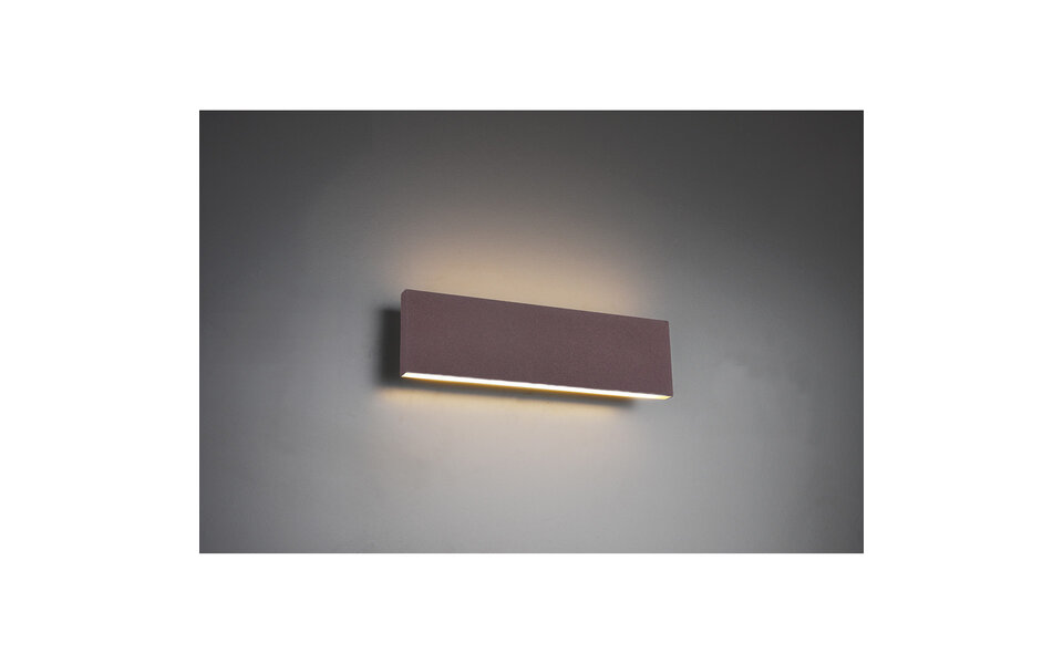 HLW LED LED Wall Lamp 12W Dimmable - Warm White 2700K-3000K - Rust-colored Aluminum Floor Lamp HLW LED LED Wall Lamp 12W Dimmable - Warm White 2700K-3000K - Rust-colored Aluminum Floor Lamp