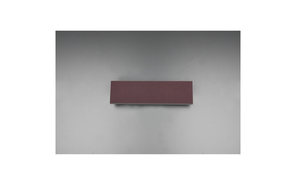 HLW LED LED Wandlamp 12W Dimbaar - Warm Wit 2700K-3000K - Roestkleurige Aluminium Vloerlamp