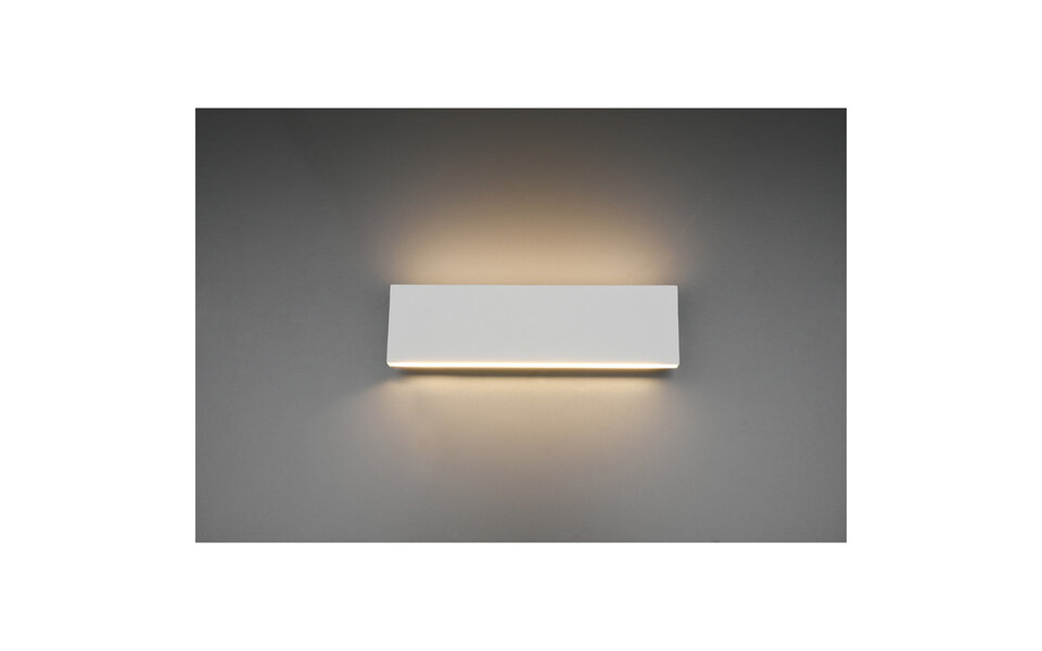 HLW LED LED Wall Lamp 12W Dimmable - Warm White 2700K–3000K - Beam Angle Adjustable - Matte White