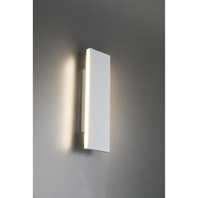 HLW LED LED Wandlamp 12W Dimbaar - Warm Wit 2700K–3000K - Beam Angle Verstelbaar - Mat Wit