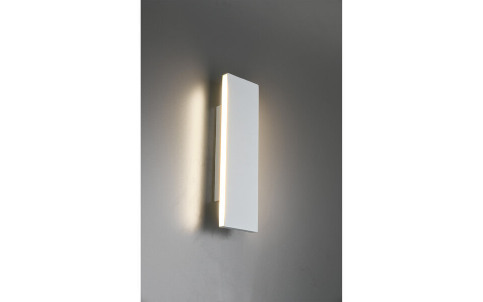 HLW LED LED Wall Lamp 12W Dimmable - Warm White 2700K–3000K - Beam Angle Adjustable - Matte White
