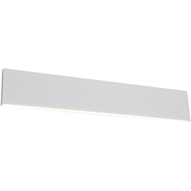 Witte dimbare LED wandlamp 18W met warm 3000K licht en up&down verlichting