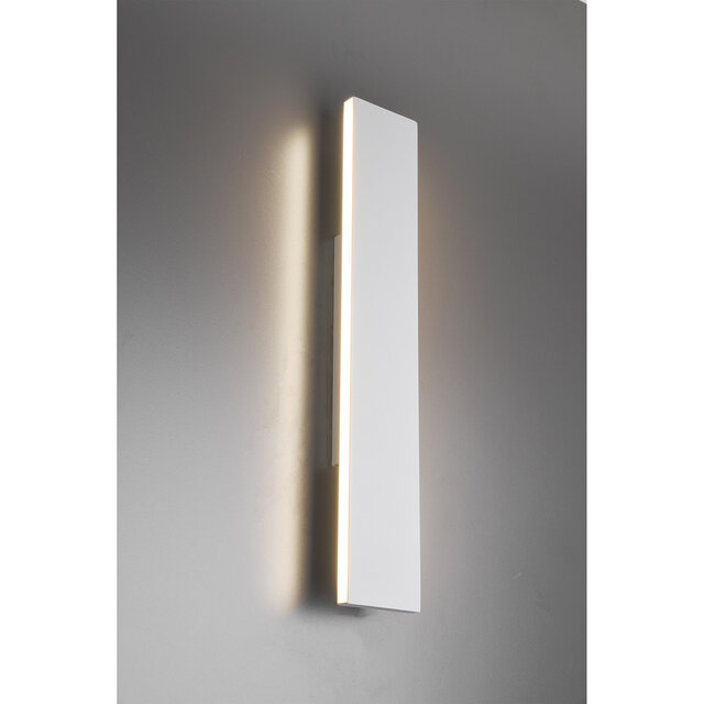 HLW LED LED Wandlamp 18W Dimbaar - Warm Wit 2700K–3000K - Beam Angle Verstelbaar - Mat Wit Aluminium