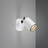 HLW LED LED Wall Spotlight Trion Pirlo - Matte White - Aluminum - GU10 Fitting - 1-light LED Spotlight