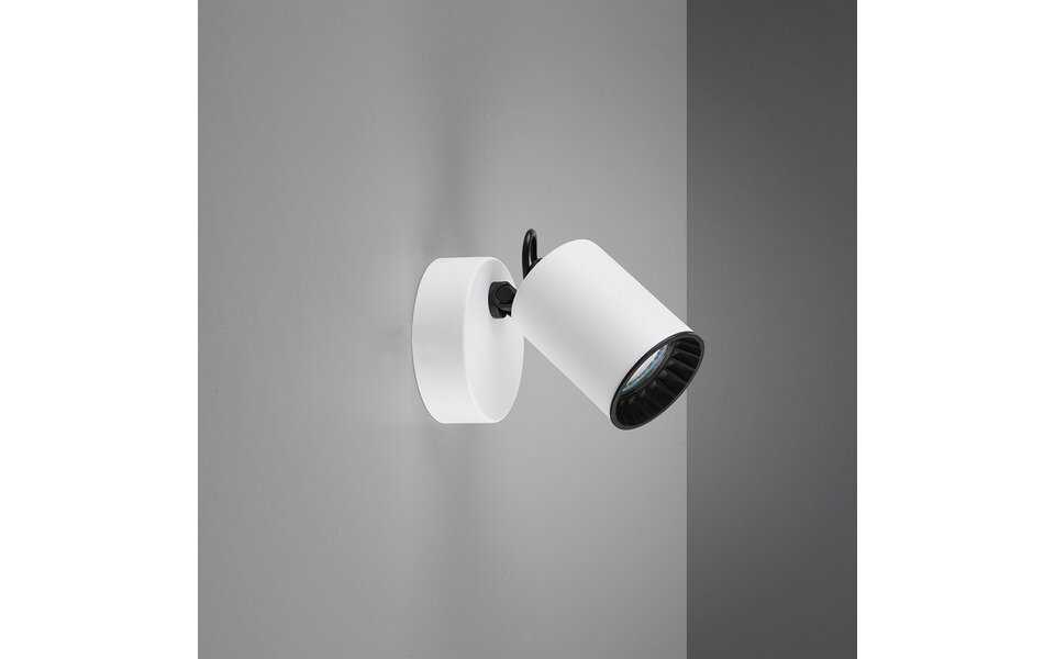 HLW LED LED Wandspot Trion Pirlo - Mat Wit - Aluminium - GU10 Fitting - 1-lichts LED Spot