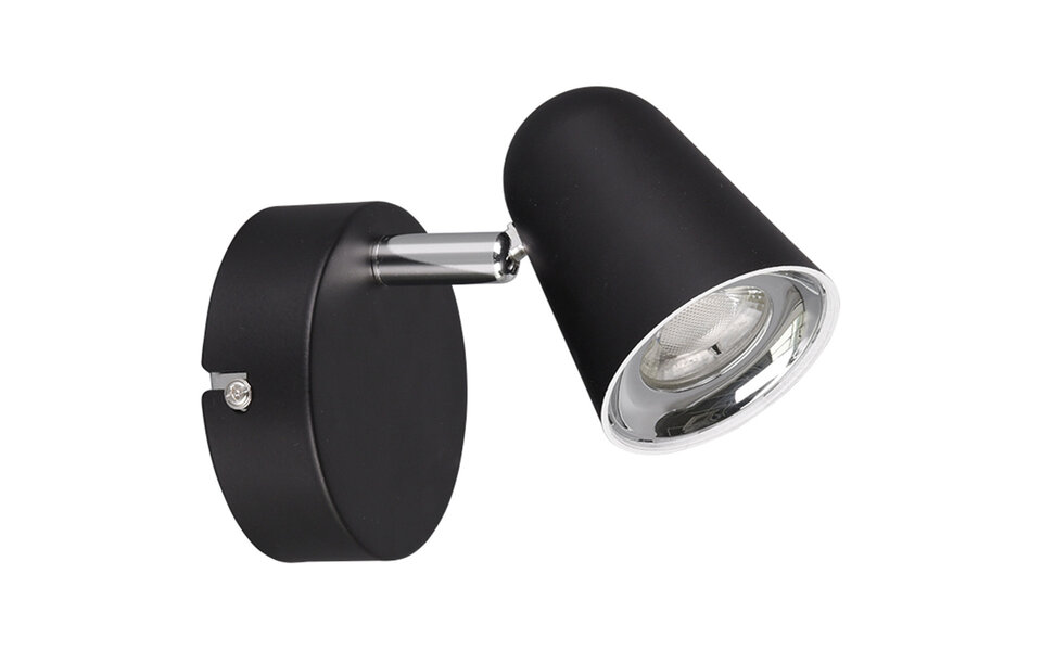 HLW LED LED Wall Spotlight Trion Toluno - 3W LED Spotlight Warm White 3000K Matte Black Design HLW LED LED Wall Spotlight Trion Toluno - 3W LED Spotlight Warm White 3000K Matte Black Design