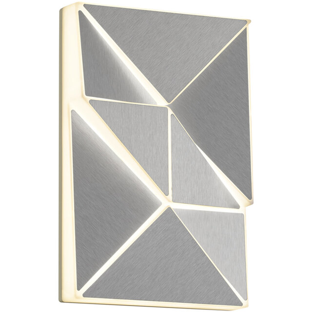 Strakke chromen LED wandlamp 10W met verstelbare beam en neutraal wit licht 4000K 800 lumen