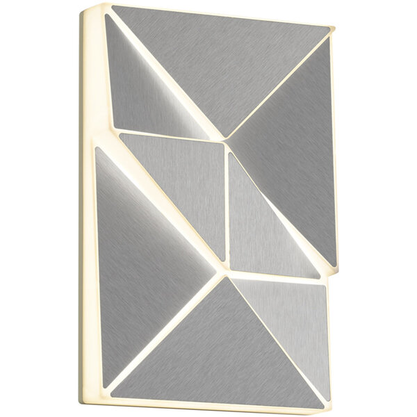 HLW LED LED Wandlamp 10W - Aanpasbare Kleur & Beam Angle, Mat Chroom Aluminium