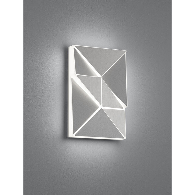 HLW LED LED Wall Lamp 10W - Adjustable Color & Beam Angle, Matte Chrome Aluminum