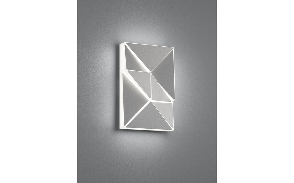 HLW LED LED Wall Lamp 10W - Adjustable Color & Beam Angle, Matte Chrome Aluminum