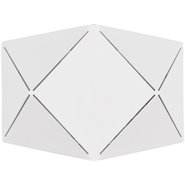 Ronde mat witte LED wandlamp 6W energiezuinig warm wit licht 3000K 500 lumen