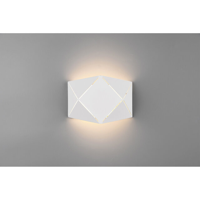 HLW LED LED Wall Lamp 6W Warm White 3000K - Stylish Matte White - Energy Efficient