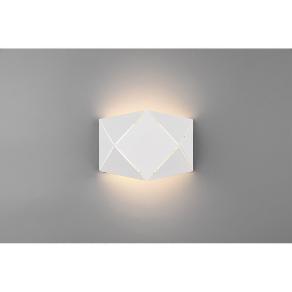 HLW LED LED Wandlamp 6W Warm Wit 3000K - Stijlvol Mat Wit - Energiezuinig HLW LED LED Wandlamp 6W Warm Wit 3000K - Stijlvol Mat Wit - Energiezuinig