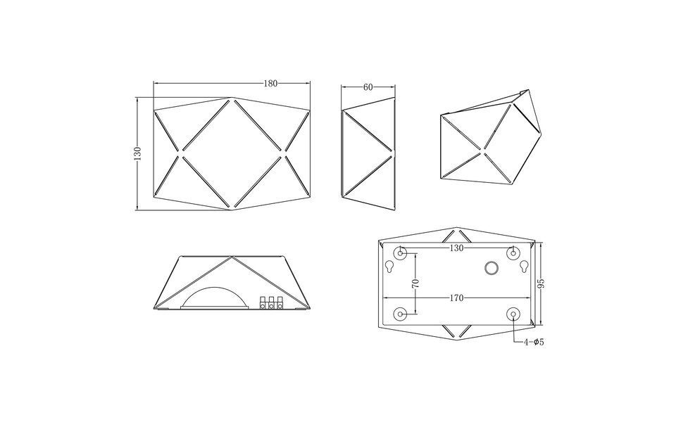 HLW LED LED Wall Lamp 6W Warm White 3000K - Stylish Matte White - Energy Efficient