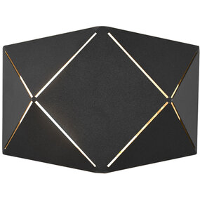 LED wandlamp | 6W | 3000K | Rond | Mat Zwart | Aluminium LED wandlamp | 6W | 3000K | Rond | Mat Zwart | Aluminium