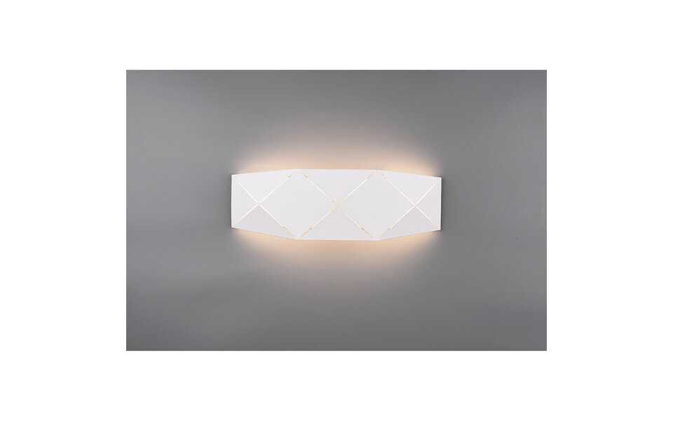 HLW LED LED Wandlamp 13W Warm Wit 2700K–3000K - Mat Wit Aluminium - Rond HLW LED LED Wandlamp 13W Warm Wit 2700K–3000K - Mat Wit Aluminium - Rond