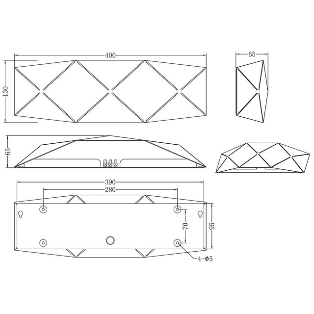 HLW LED LED Wall Lamp 13W Warm White 2700K–3000K - Matte White Aluminum - Round HLW LED LED Wall Lamp 13W Warm White 2700K–3000K - Matte White Aluminum - Round