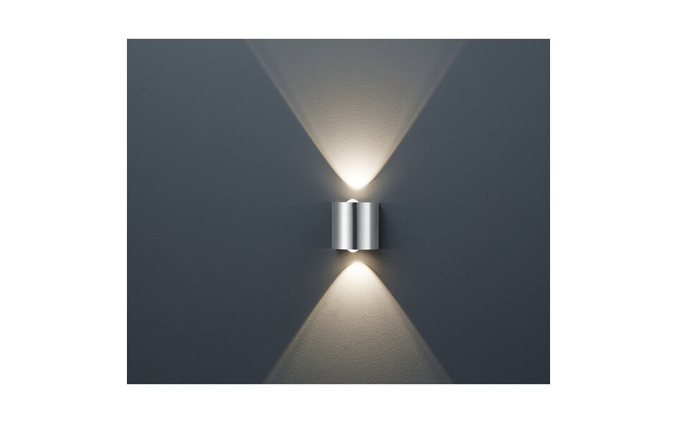 HLW LED LED Wall Lamp Trion Wallis 6W Warm White 3000K - Matte Nickel Aluminum