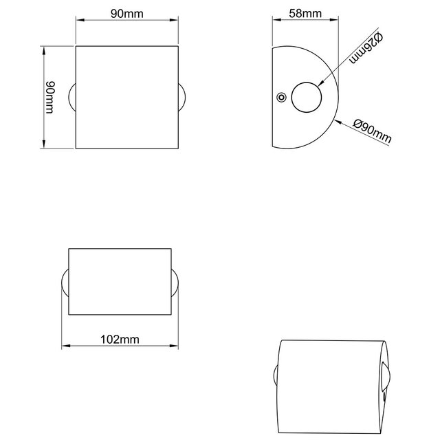 HLW LED LED Wandlamp Trion Wallis 6W Warm Wit 3000K - Mat Nikkel Aluminium HLW LED LED Wandlamp Trion Wallis 6W Warm Wit 3000K - Mat Nikkel Aluminium