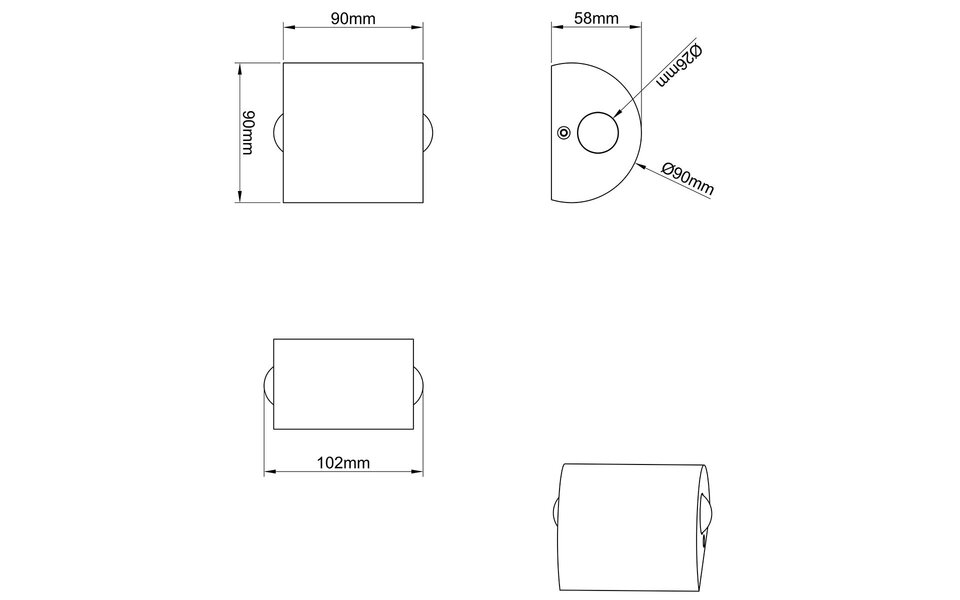 HLW LED LED Wandlamp Trion Wallis 6W Warm Wit 3000K - Mat Nikkel Aluminium HLW LED LED Wandlamp Trion Wallis 6W Warm Wit 3000K - Mat Nikkel Aluminium