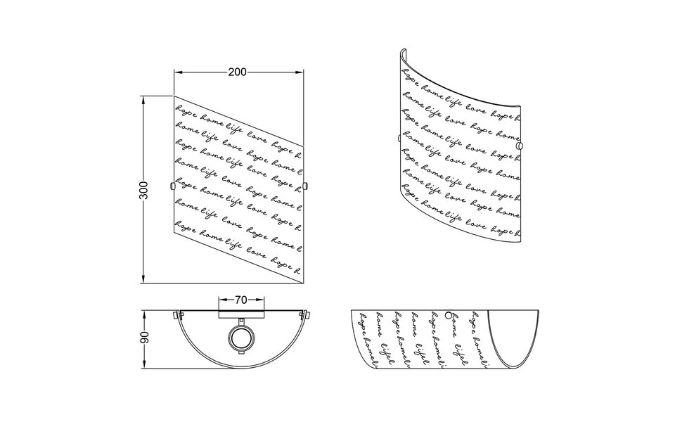 HLW LED LED Wall Lamp Trion Sonu - Matte White Square Wall Lighting, E27 Fitting HLW LED LED Wall Lamp Trion Sonu - Matte White Square Wall Lighting, E27 Fitting