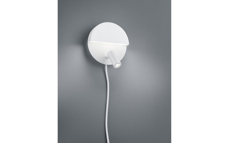 HLW LED LED Wall Lamp Trion Marano - 8W Warm White 3000K - Matte White Aluminum HLW LED LED Wall Lamp Trion Marano - 8W Warm White 3000K - Matte White Aluminum