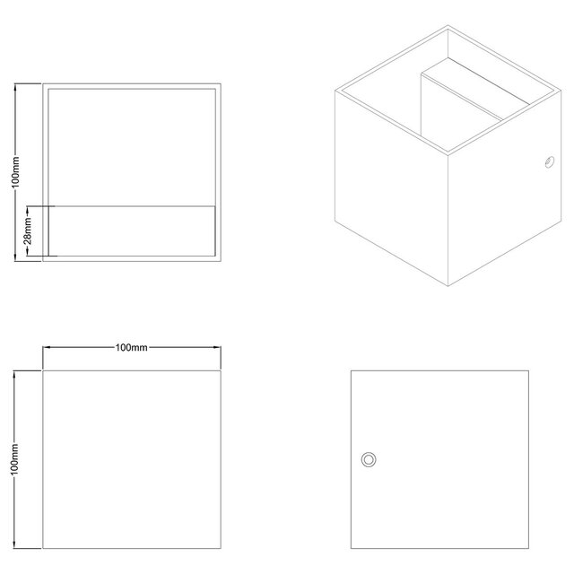 HLW LED LED Wandlamp Mat Grijs met OSRAM LEDs - Warm Wit 2700K–3000K, 4W LED, Stijlvolle Vloerlamp & Wandlamp HLW LED LED Wandlamp Mat Grijs met OSRAM LEDs - Warm Wit 2700K–3000K, 4W LED, Stijlvolle Vloerlamp & Wandlamp