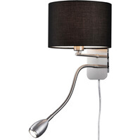 LED wandlamp | 3W | 3000K | Mat zwart | Flexibele arm | E14