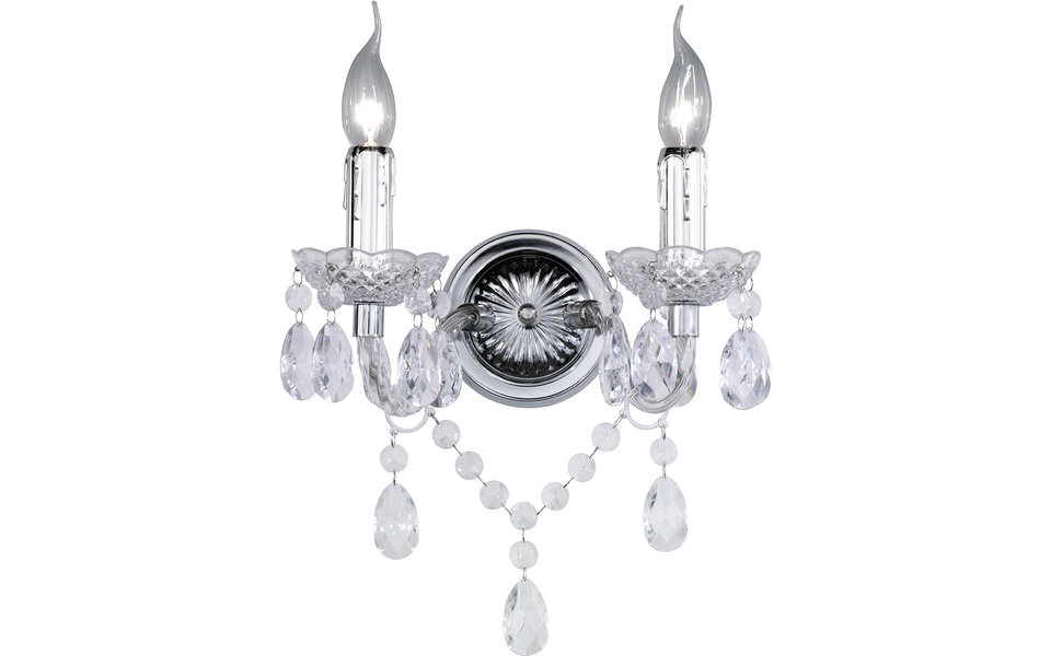 HLW LED LED Wandlamp Trion Lucy - Dubbele E14 Fitting, Helder Licht & Aluminium Design HLW LED LED Wandlamp Trion Lucy - Dubbele E14 Fitting, Helder Licht & Aluminium Design