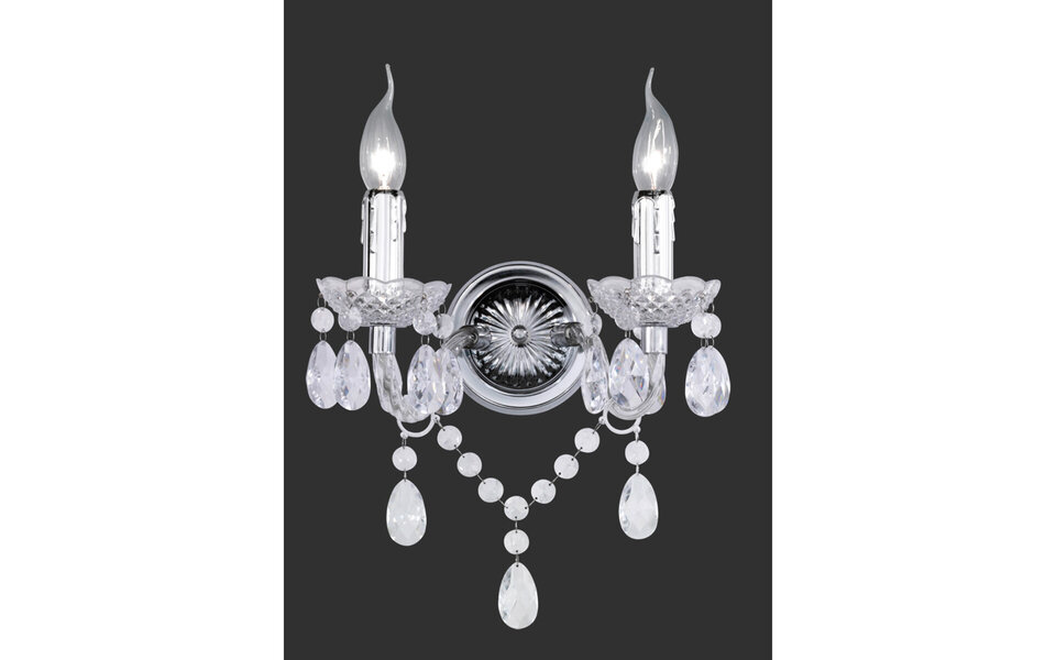 HLW LED LED Wandlamp Trion Lucy - Dubbele E14 Fitting, Helder Licht & Aluminium Design HLW LED LED Wandlamp Trion Lucy - Dubbele E14 Fitting, Helder Licht & Aluminium Design