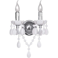 LED wandlamp | 2x40W | Mat wit | Aluminium | E14 | Rond