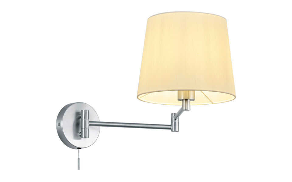 HLW LED LED Wall Lamp Trion Dyon - Matte Nickel, Aluminum, E27 Socket, Adjustable Arm HLW LED LED Wall Lamp Trion Dyon - Matte Nickel, Aluminum, E27 Socket, Adjustable Arm