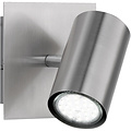 Stijlvolle LED Wandspot Trion Mary met GU10 Fitting - Mat Nikkel & Aluminium