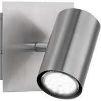 LED wall lamp | Up to 25W | Nickel | GU10 | Square, rotatable