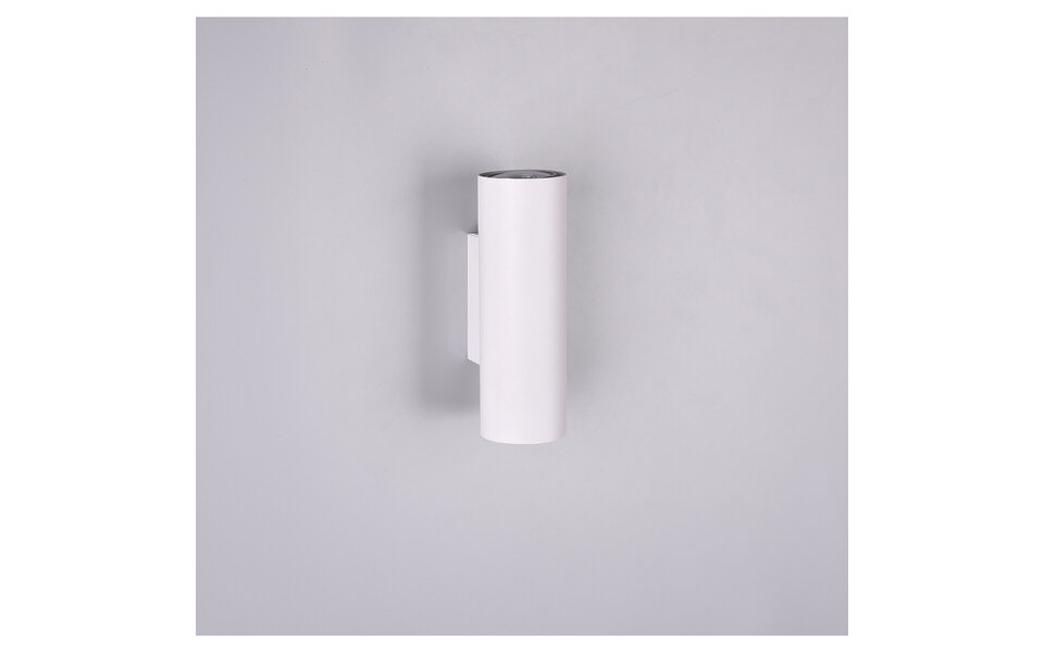 HLW LED LED Wall Lamp Trion Mary - Matte White Aluminum with 2x GU10 Fitting - Up & Down Light