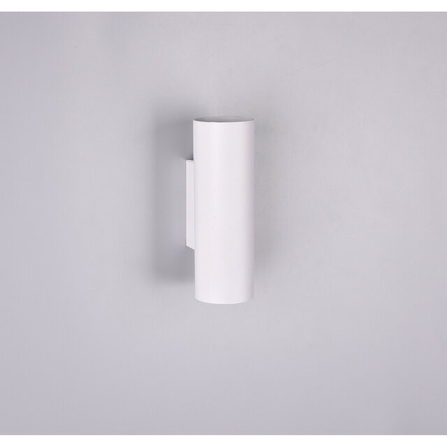 HLW LED LED Wandlamp Trion Mary - Mat Wit Aluminium met 2x GU10 Fitting - Up & Down Licht