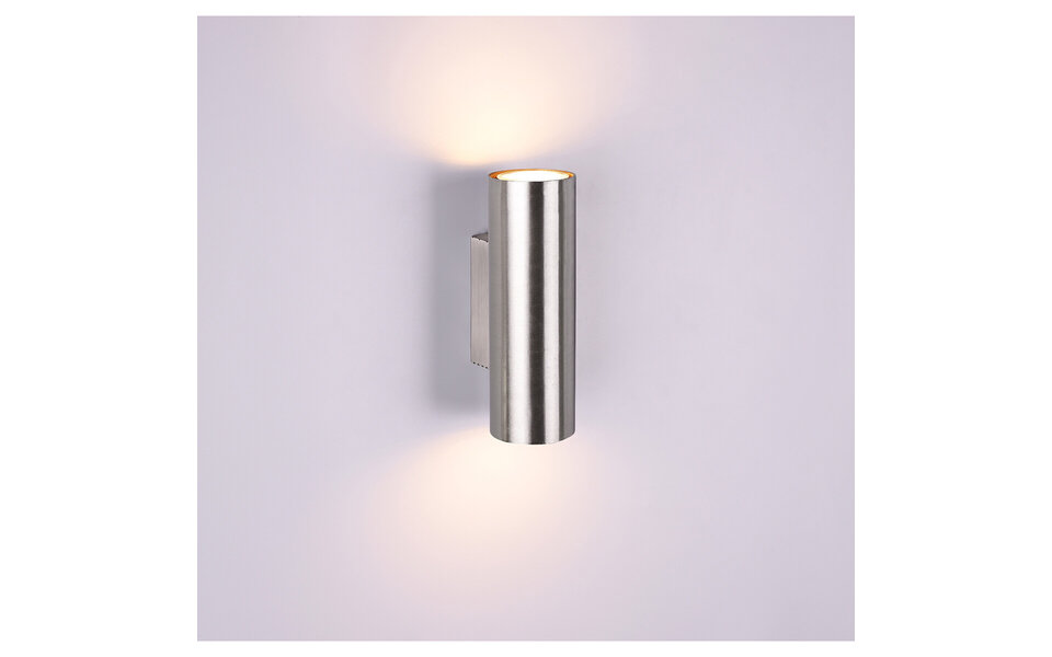 HLW LED LED Wall Lamp Trion Mary - Matte Nickel, Aluminum & Double GU10 Fitting