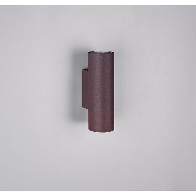 HLW LED LED Wandlamp Trion Mary met dubbele GU10 fitting - Roestkleur, Aluminium & Up/Down licht HLW LED LED Wandlamp Trion Mary met dubbele GU10 fitting - Roestkleur, Aluminium & Up/Down licht