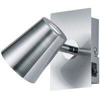 LED wall lamp | 6W | 3000K warm white | Matte nickel | Aluminum