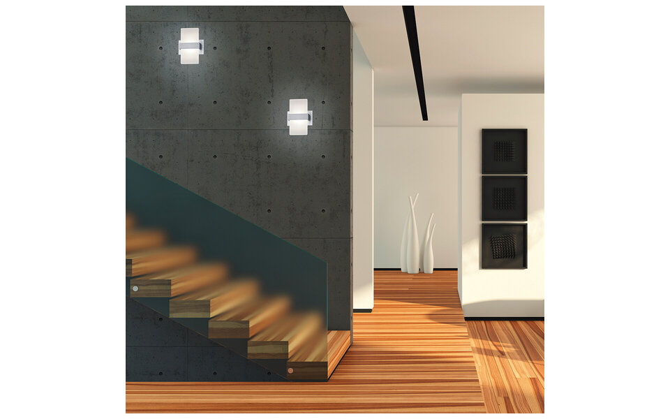 HLW LED LED Wall Spotlight 4W Warm White 3000K - Adjustable Beam Angle - Matte Gray Aluminum