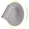 LED wandlamp | 7W (5W+2W) | 3000K Warmwit | Mat wit | Rond Verlichting per ruimte