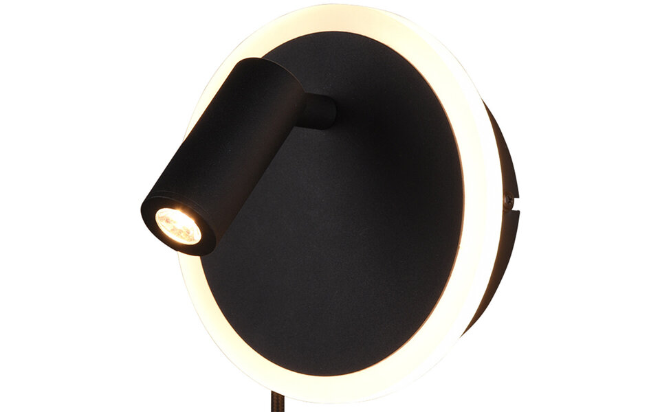 HLW LED Modern LED Wall Lamp Matte Black 7W - Warm White 2700K–3000K - Aluminum HLW LED Modern LED Wall Lamp Matte Black 7W - Warm White 2700K–3000K - Aluminum