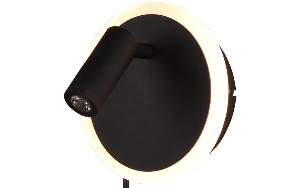 HLW LED Modern LED Wall Lamp Matte Black 7W - Warm White 2700K–3000K - Aluminum HLW LED Modern LED Wall Lamp Matte Black 7W - Warm White 2700K–3000K - Aluminum