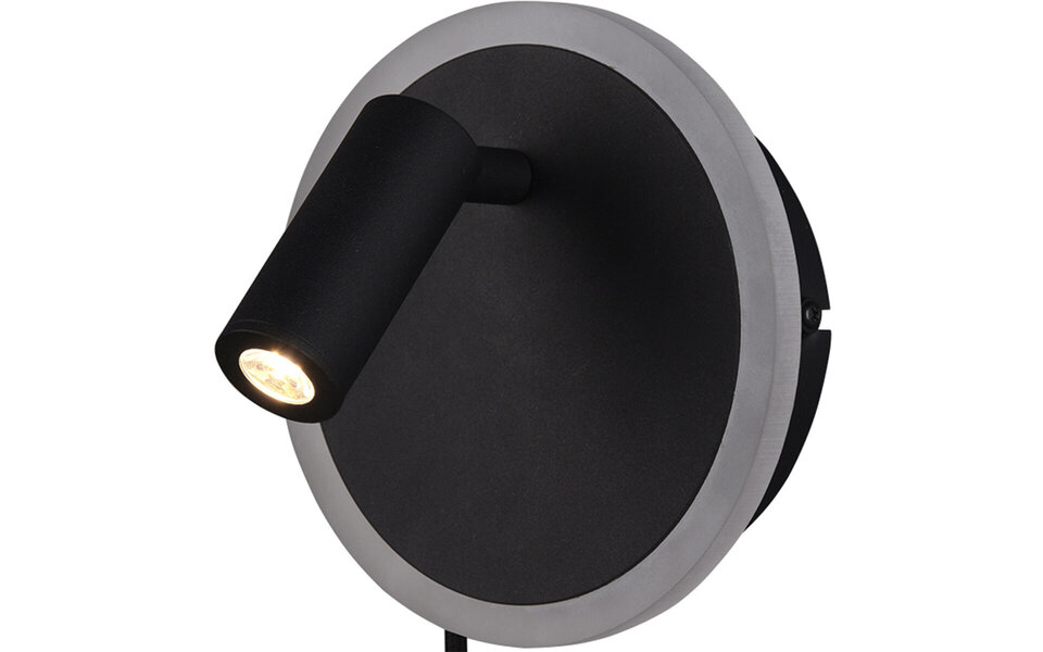 HLW LED Modern LED Wall Lamp Matte Black 7W - Warm White 2700K–3000K - Aluminum HLW LED Modern LED Wall Lamp Matte Black 7W - Warm White 2700K–3000K - Aluminum