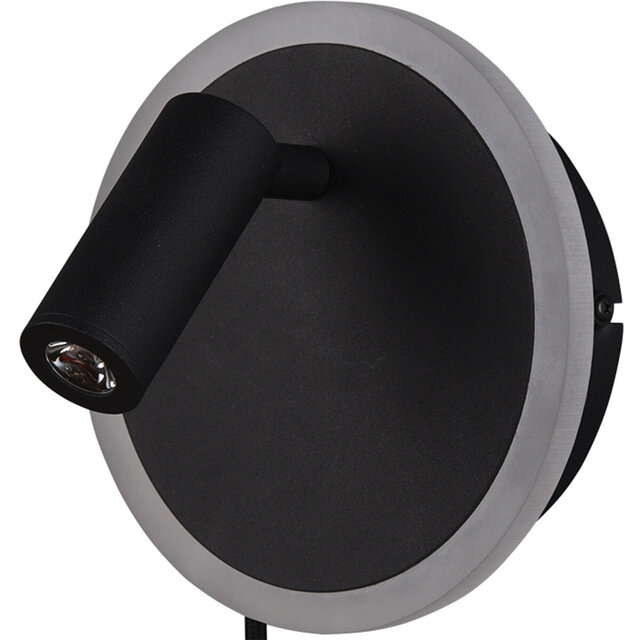 HLW LED Modern LED Wall Lamp Matte Black 7W - Warm White 2700K–3000K - Aluminum HLW LED Modern LED Wall Lamp Matte Black 7W - Warm White 2700K–3000K - Aluminum