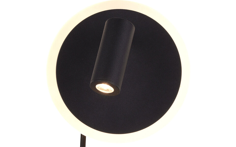 HLW LED Modern LED Wall Lamp Matte Black 7W - Warm White 2700K–3000K - Aluminum HLW LED Modern LED Wall Lamp Matte Black 7W - Warm White 2700K–3000K - Aluminum